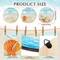 3-Piece Coastal Christmas Wall Decor Set – Beach Wall Art with Sea Turtle, Seahorse, Starfish, Surfboard & Seashells for Bathroom, Bedroom, and Home (Sand Dollar Style)